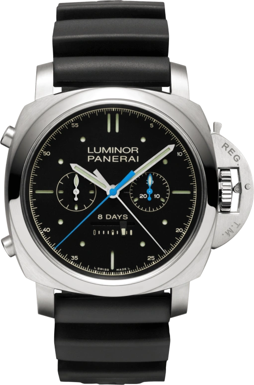 Panerai,Luminor 1950 47mm,47mm,Stainless Steel,Black,Handwound,Chronograph,Monopoussoir,Power Reserve Indicator,Rattrapante,192hours,In-house Caliber,PAM00427