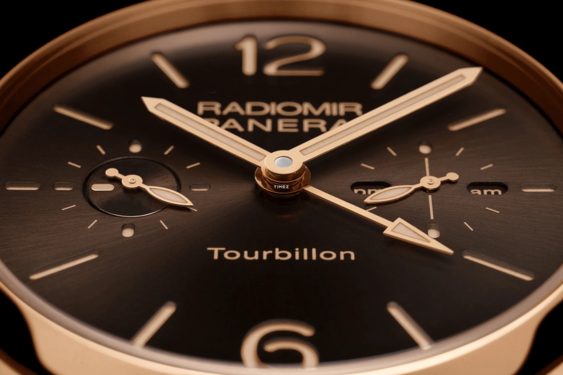 Panerai,Radiomir 1940 48mm,48mm,Red Gold,Brown,Handwound,Power Reserve Indicator,Dule Time,Tourbillon,Day / Night Indication,144hours,In-house Caliber,PAM00558