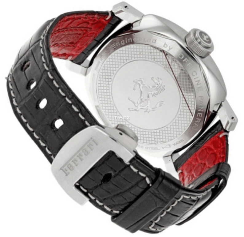 Panerai,Ferrari 45mm,45mm,Stainless Steel,Black,Automatic,Day,42hours,FER00001