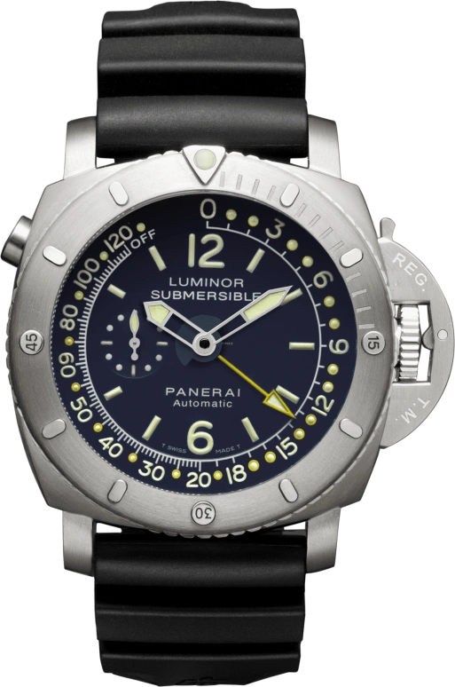 Panerai,Submersible 47mm,47mm,Titanium,Blue,Automatic,Date,Depth Gauge,PAM00307