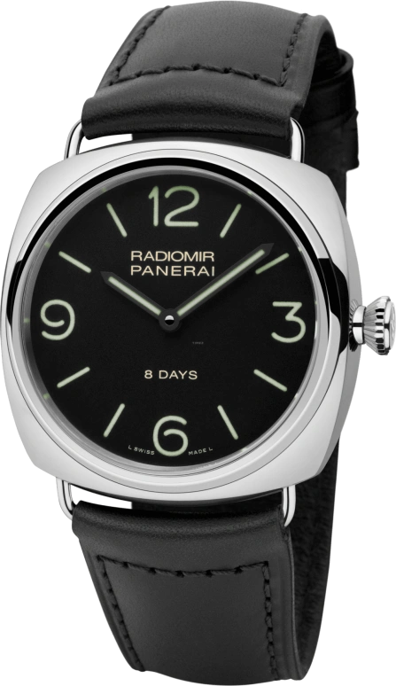 Panerai,Radiomir 45mm,45mm,Stainless Steel,Black,Handwound,192hours,In-house Caliber,PAM00610