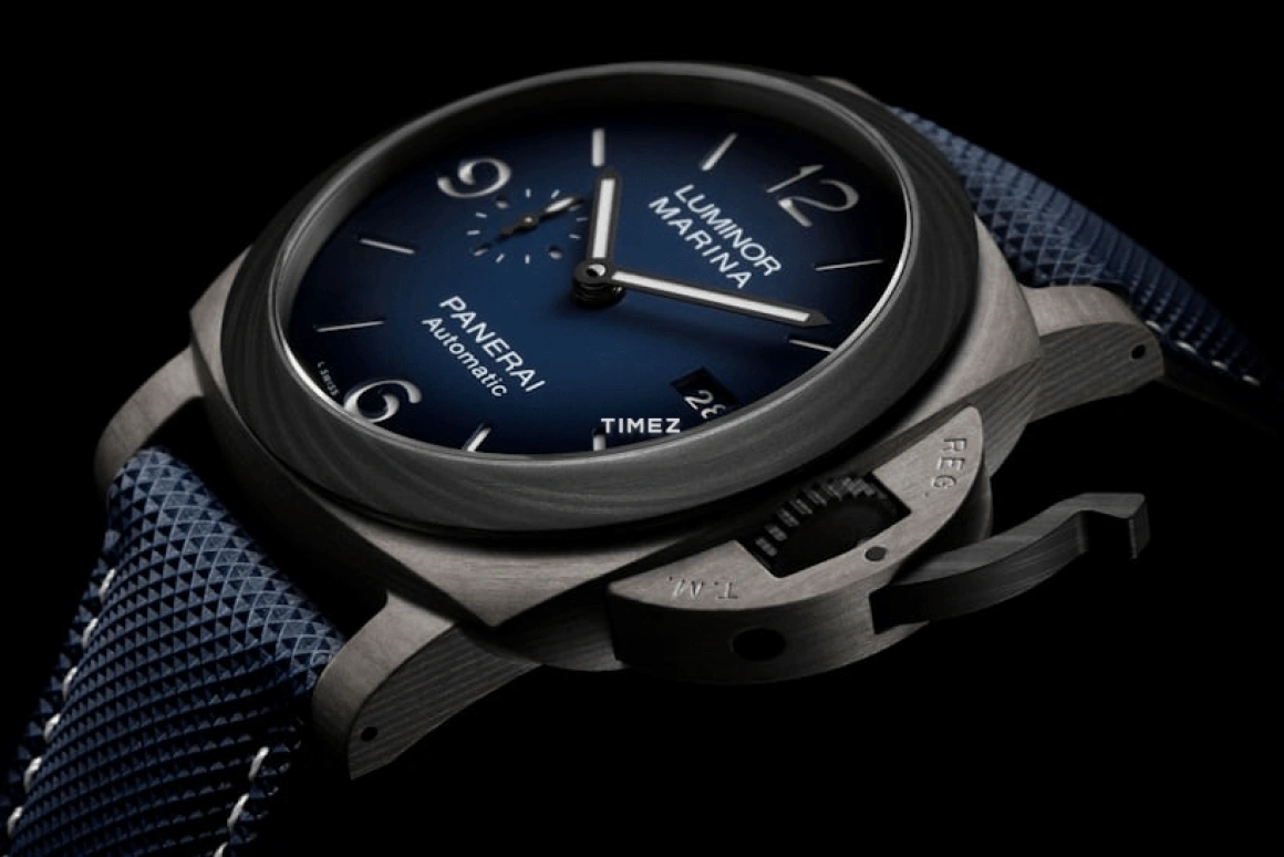 Panerai,Luminor 1950 44mm,44mm,Titanium,Fibratech,Blue,Automatic,Day,72hours,PAM01663