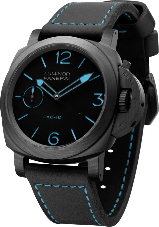 Panerai,Luminor 1950 49mm,49mm,Titanium,Carbon,Black,Handwound,Power Reserve Indicator,72hours,PAM00700