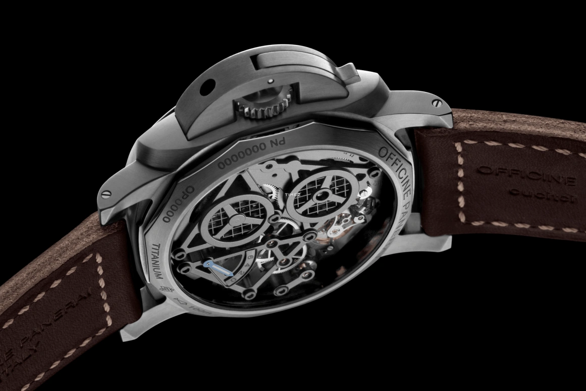 Panerai,Luminor 1950 48mm,48mm,Titanium,Skeleton,Handwound,Power Reserve Indicator,Dule Time,Tourbillon,Day / Night Indication,144hours,In-house Caliber,PAM00578