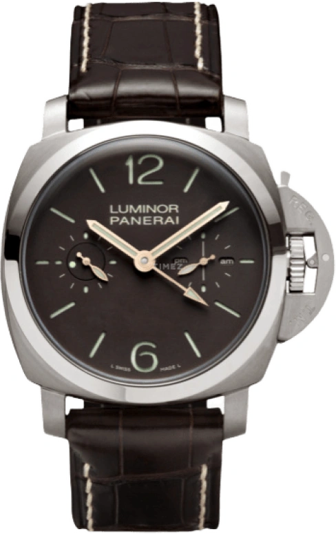 Panerai,Luminor 1950 47mm,47mm,Titanium,Black,Handwound,Power Reserve Indicator,Dule Time,Tourbillon,Day / Night Indication,144hours,In-house Caliber,PAM00306