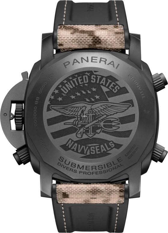 Panerai,Submersible 47mm,47mm,Titanium,Black,Gradient,Grey,Automatic,Chronograph,Flyback,Rattrapante,PAM01521