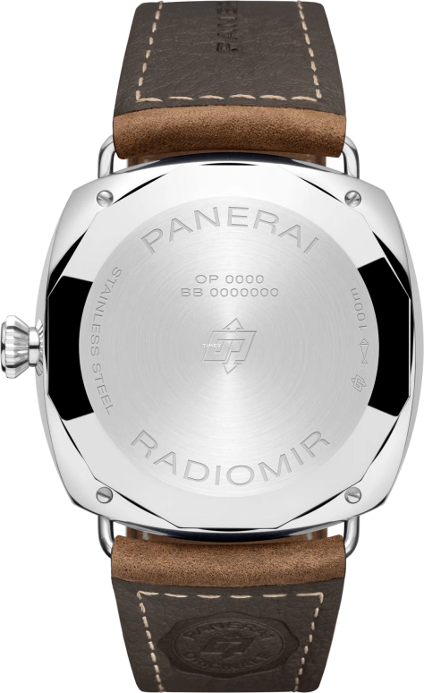 Panerai,Radiomir 45mm,45mm,Stainless Steel,Cream,Brown,Handwound,72hours,In-house Caliber,PAM01385