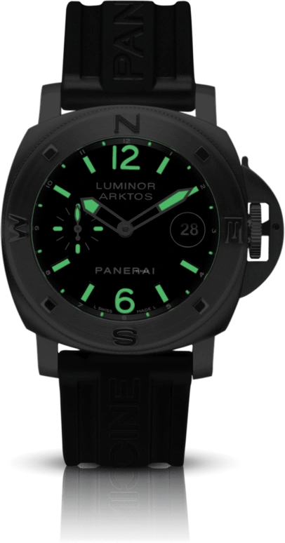 Panerai,Luminor 44mm,44mm,Stainless Steel,Black,Automatic,Day,42hours,PAM00092