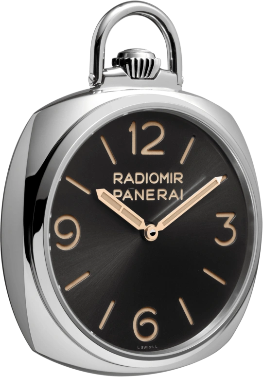 Panerai,Pocket Watches 50mm,50mm,White Gold,Black,Handwound,Power Reserve Indicator,72hours,PAM00529