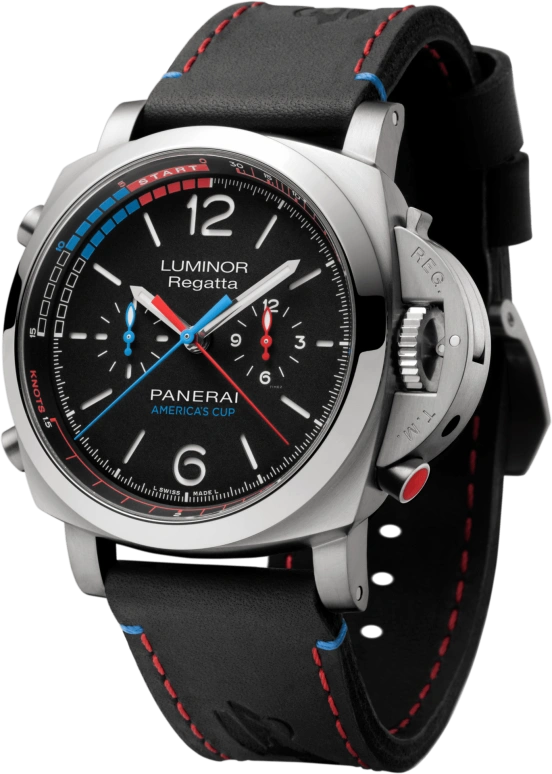 Panerai,Luminor 1950 47mm,47mm,Titanium,Black,Automatic,Chronograph,Flyback,Column Wheel,PAM00726