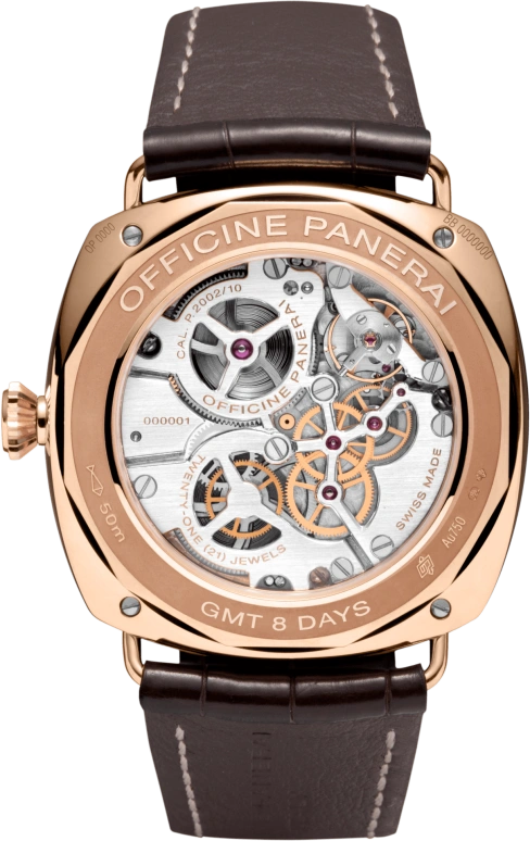 Panerai,Radiomir 45mm,45mm,Red Gold,Brown,Handwound,Date,Power Reserve Indicator,PAM00395