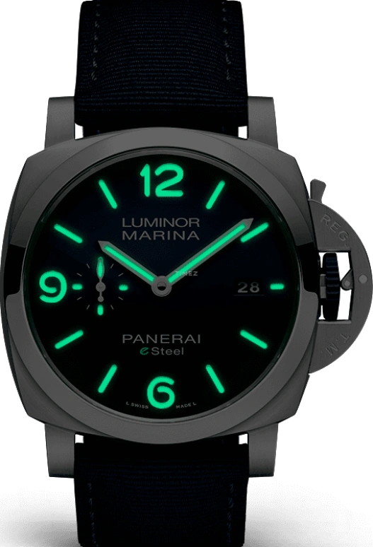Panerai,Luminor 1950 44mm,44mm,Stainless Steel,Blue,Automatic,Date,72hours,PAM01157