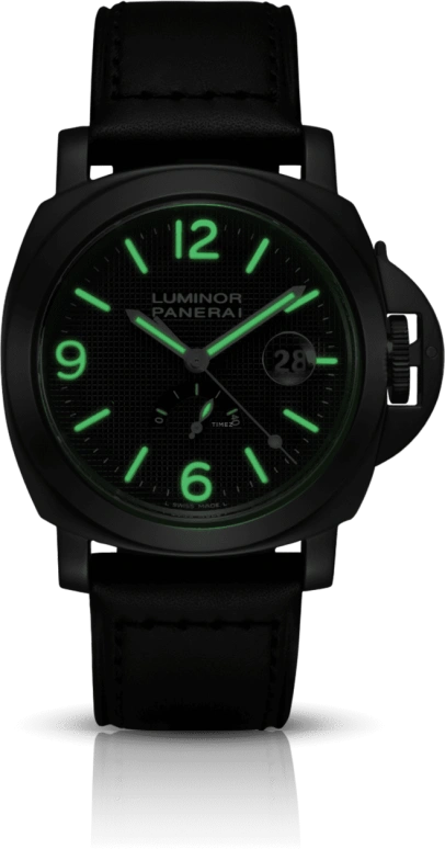Panerai,Luminor 44mm,44mm,Stainless Steel,Black,Automatic,Date,Power Reserve Indicator,PAM00028