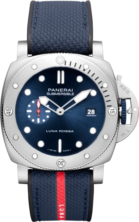 Panerai,Submersible 44mm,44mm,Stainless Steel,Blue,Automatic,Day,72hours,PAM01391