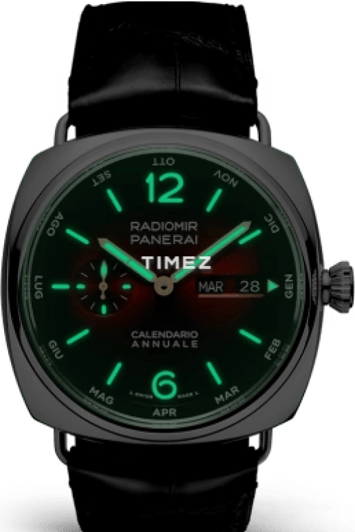 Panerai,Radiomir 45mm,45mm,Platinum,Burgundy,Luminous,Automatic,Month,Date,Day,PAM01432
