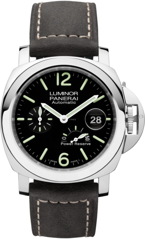 Panerai,Luminor 44mm,44mm,Stainless Steel,Black,Automatic,Date,Power Reserve Indicator,PAM01090