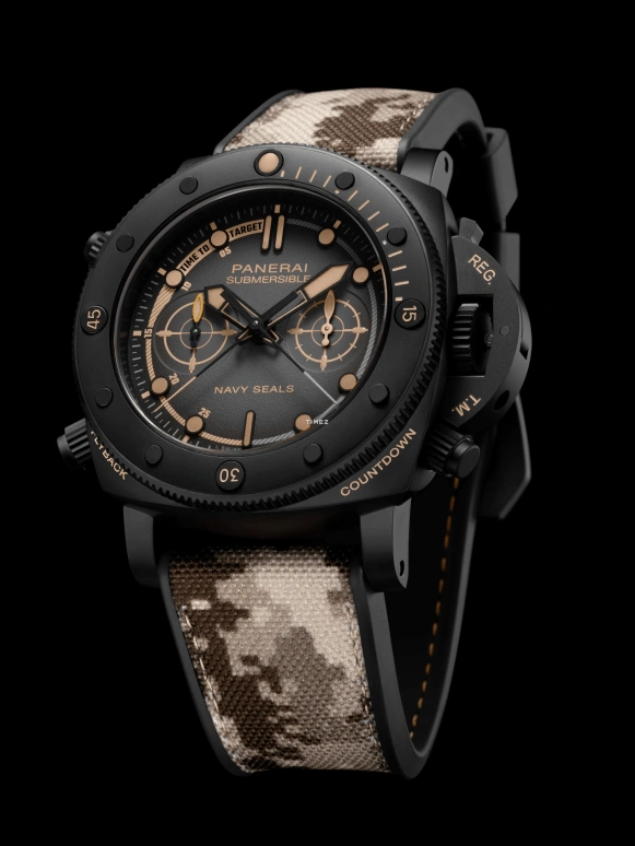 Panerai,Submersible 47mm,47mm,Titanium,Black,Gradient,Grey,Automatic,Chronograph,Flyback,Rattrapante,PAM01521