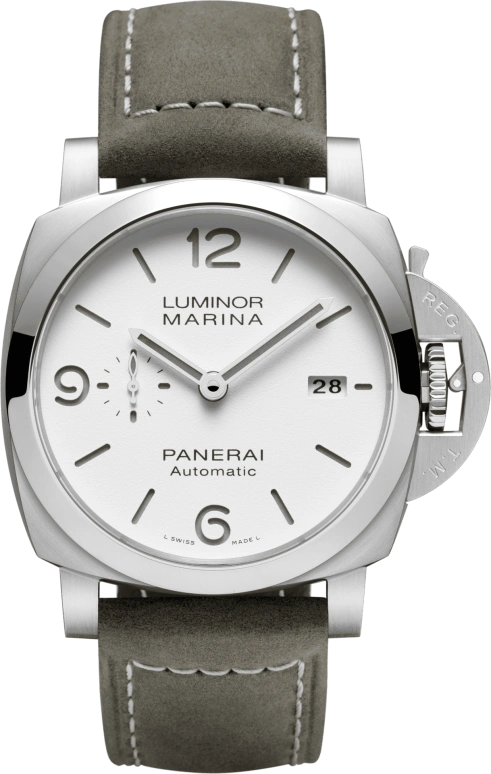 Panerai,Luminor 1950 44mm,44mm,Stainless Steel,White,Automatic,Date,72hours,PAM01314