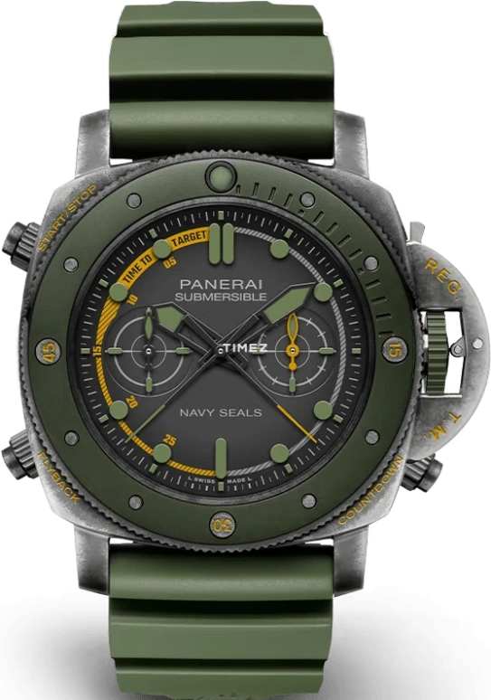 Panerai,Luminor 47mm,47mm,Stainless Steel,Black,Automatic,Chronograph,72hours,PAM01402