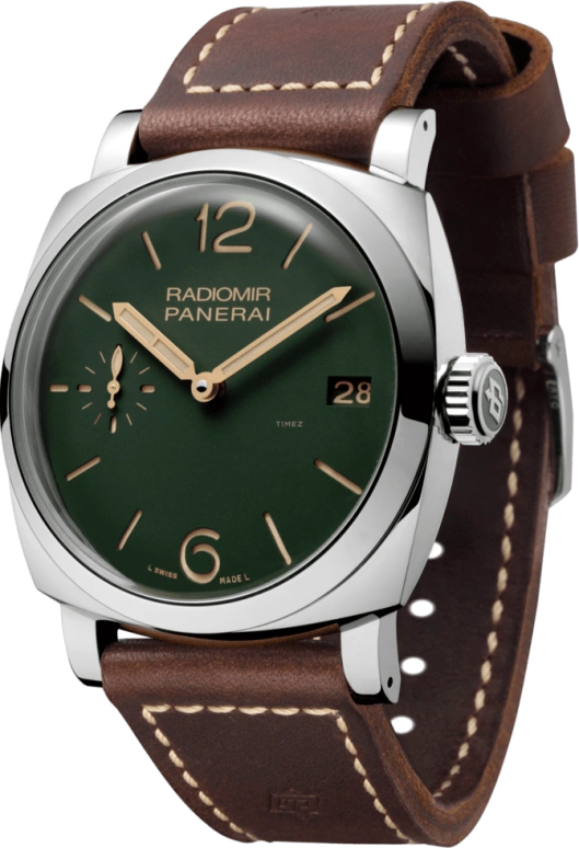 Panerai,Radiomir 1940 47mm,47mm,Titanium,Green,Handwound,Day,72hours,PAM00736