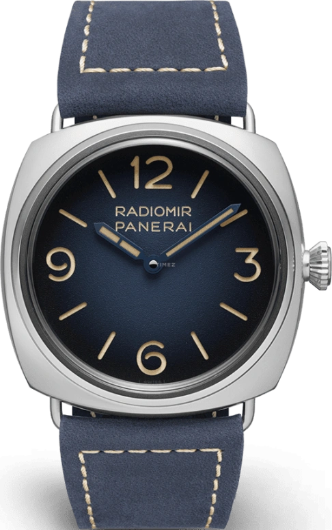 Panerai,Radiomir 47mm,47mm,Stainless Steel,Blue,Handwound,72hours,In-house Caliber,PAM01335