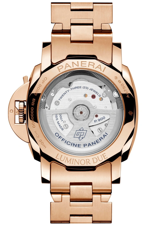Panerai,Luminor Due 38mm,38mm,Goldtech,Blue,Automatic,Day,72hours,PAM01182