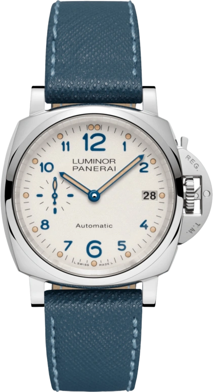 Panerai,Luminor Due 38mm,38mm,Stainless Steel,White,Automatic,Date,72hours,PAM00903