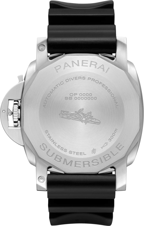 Panerai,Submersible 44mm,44mm,Stainless Steel,Black,Automatic,Day,72hours,PAM01596
