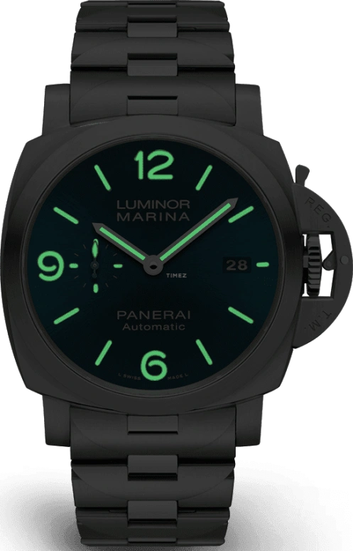 Panerai,Luminor 1950 44mm,44mm,Stainless Steel,Blue,Automatic,Date,72hours,PAM01058