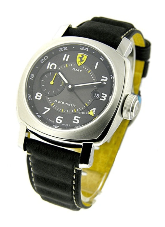 Panerai,Ferrari 45mm,45mm,Stainless Steel,Black,Automatic,Day,Dule Time,FER00009