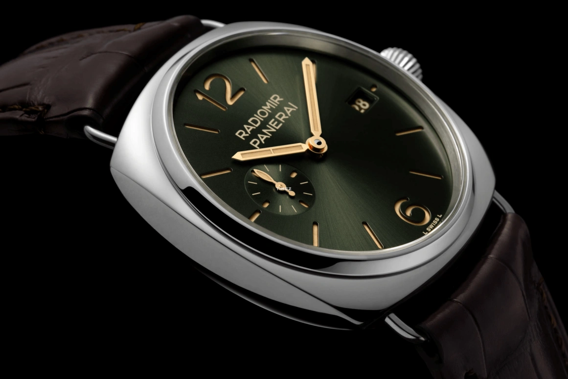Panerai,Radiomir 40mm,40mm,Stainless Steel,Green,Automatic,Day,72hours,PAM01573