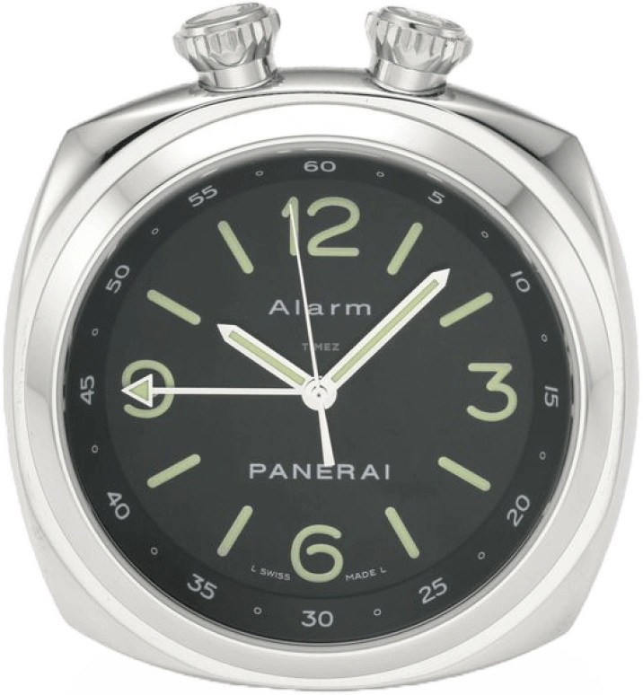 Panerai,Pocket Watches 52mm,52mm,Stainless Steel,Black,Quartz,Alarm,In-house Caliber,PAM00173