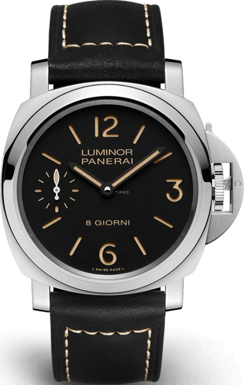 Panerai,Luminor 44mm,44mm,Stainless Steel,Black,Handwound,192hours,In-house Caliber,PAM00915