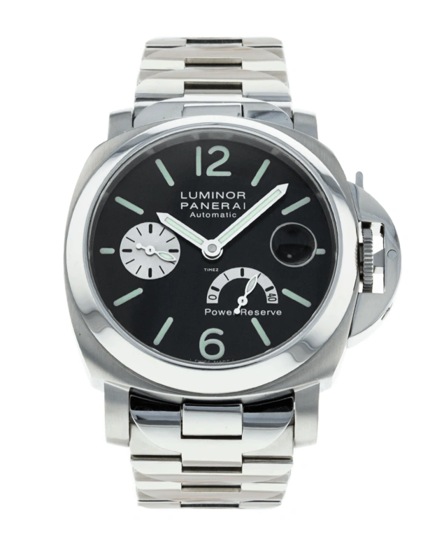 Panerai,Luminor 40mm,40mm,Stainless Steel,Black,Automatic,Day,Power Reserve Indicator,PAM00126