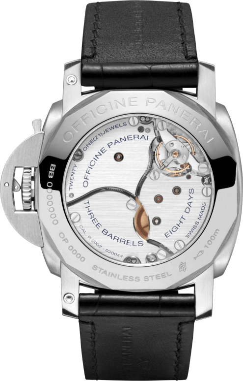 Panerai,Luminor 1950 44mm,44mm,Stainless Steel,Black,Handwound,Date,Power Reserve Indicator,PAM00233,PAM00233.2