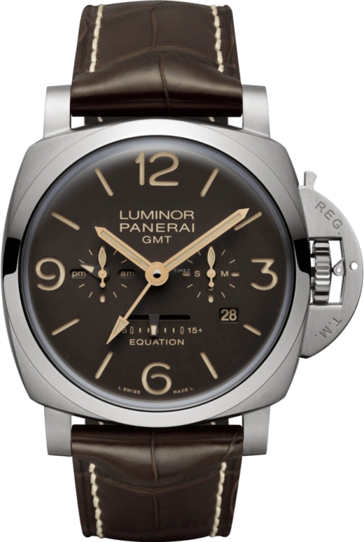 Panerai,Luminor 1950 47mm,47mm,Titanium,Brown,Handwound,Month,Date,Power Reserve Indicator,Equation of Time,192hours,In-house Caliber,PAM00656