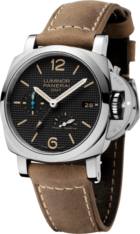 Panerai,Luminor 1950 42mm,42mm,Stainless Steel,Black,Automatic,Date,Power Reserve Indicator,PAM01537