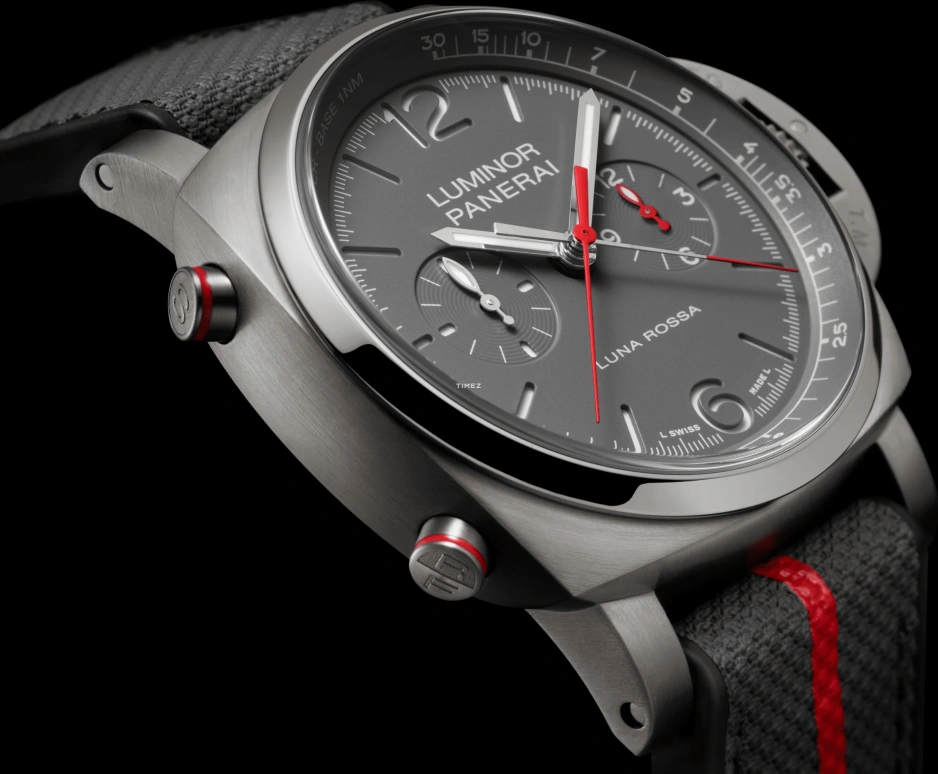 Panerai,Luminor 44mm,44mm,Titanium,Grey,Automatic,Chronograph,Flyback,Rattrapante,PAM01654