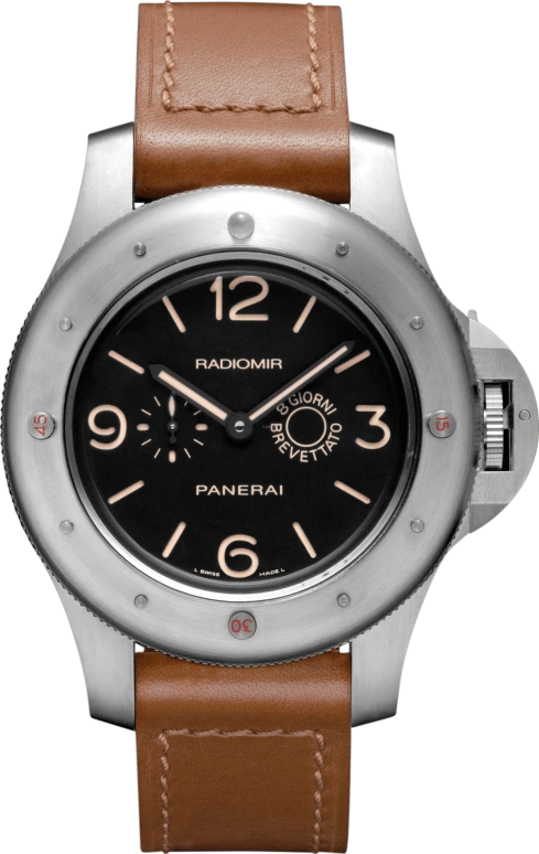Panerai,Radiomir 60mm,60mm,Titanium,Black,Handwound,192hours,In-house Caliber,PAM00341