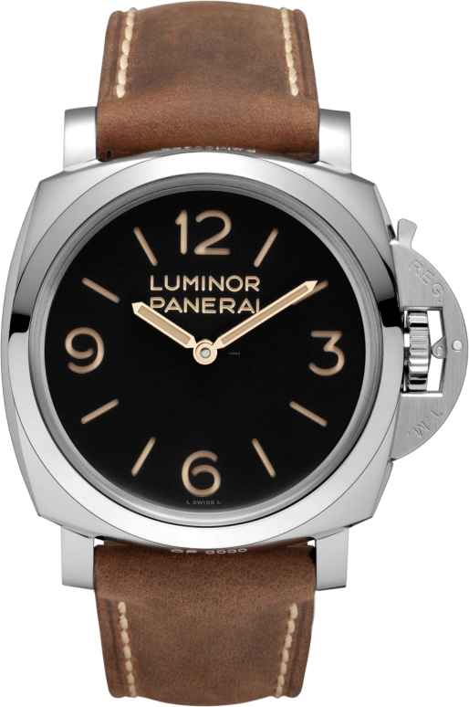 Panerai,Luminor 1950 47mm,47mm,Stainless Steel,Black,Handwound,Day,72hours,PAM00372