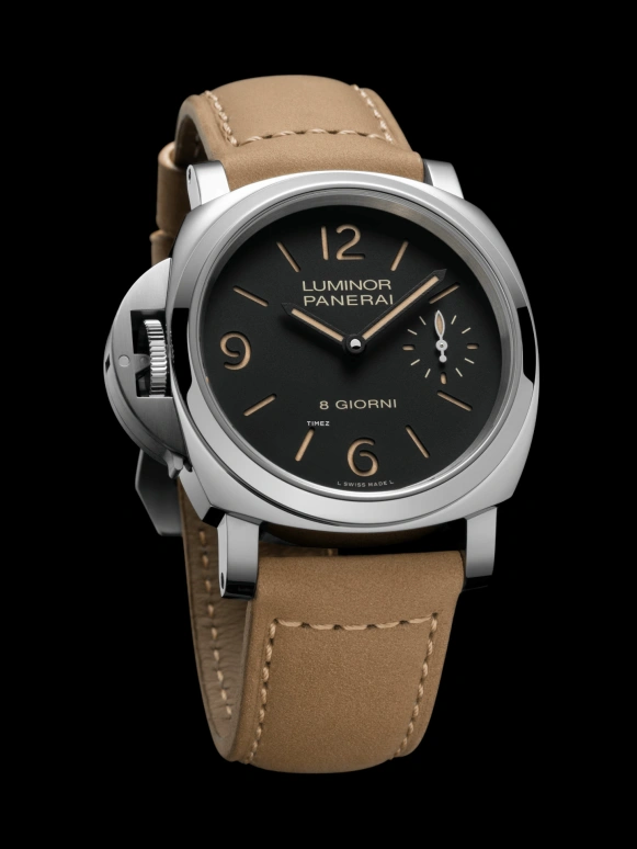 Panerai,Luminor 44mm,44mm,Stainless Steel,Black,Handwound,192hours,In-house Caliber,PAM01655
