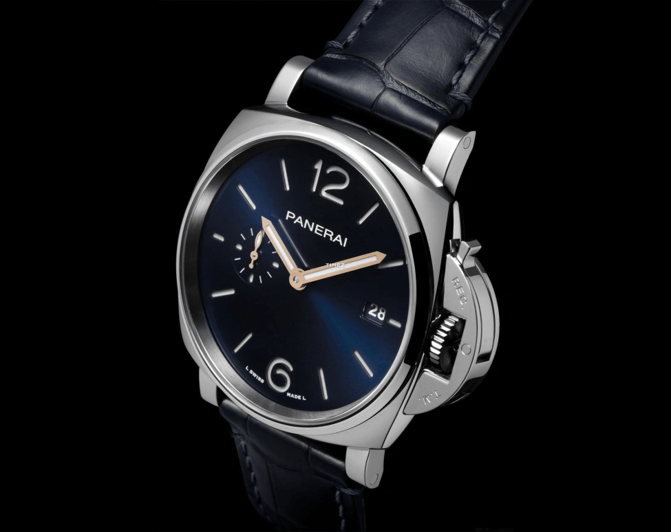 Panerai,Luminor Due 42mm,42mm,Stainless Steel,Blue,Automatic,Day,72hours,PAM01274