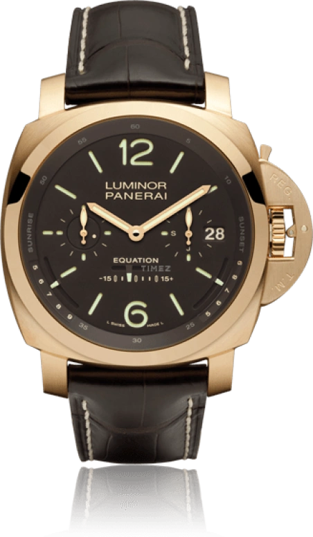 Panerai,Luminor 1950 50mm,50mm,Pink Gold,Brown,Handwound,Month,Date,Power Reserve Indicator,Tourbillon Escapement,96hours,In-house Caliber,PAM36501