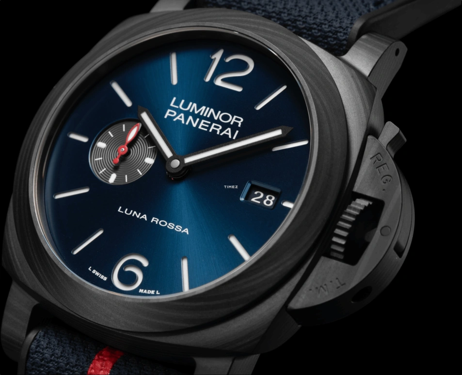 Panerai,Luminor Due 44mm,44mm,Carbotech,Blue,Automatic,Day,72hours,PAM01529