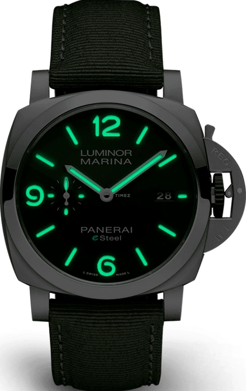 Panerai,Luminor 1950 44mm,44mm,Stainless Steel,Green,Automatic,Date,72hours,PAM01356