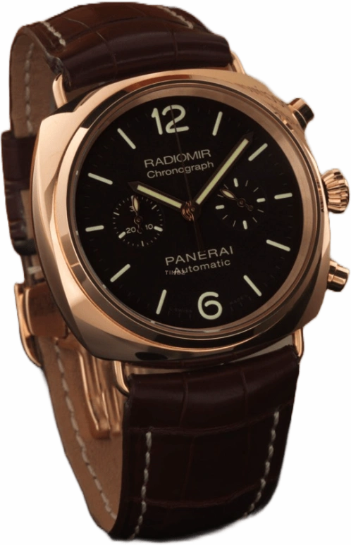 Panerai,Radiomir 42mm,42mm,Pink Gold,Black,Automatic,Chronograph,46hours,PAM00377