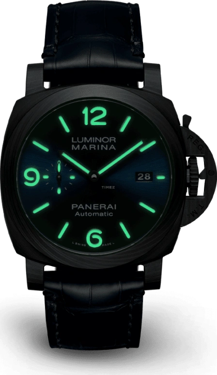 Panerai,Luminor 1950 44mm,44mm,Titanium,Carbotech,Blue,Automatic,Day,72hours,PAM01664