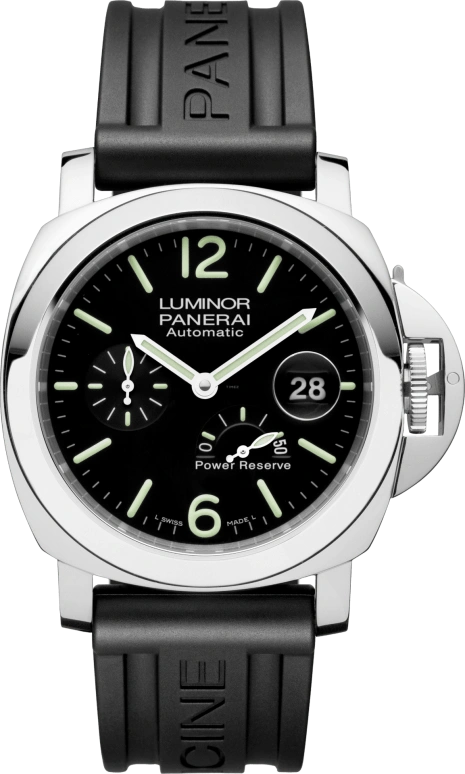 Panerai,Luminor 44mm,44mm,Stainless Steel,Black,Automatic,Date,Power Reserve Indicator,PAM01090