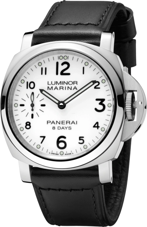 Panerai,Luminor 44mm,44mm,Stainless Steel,White,Handwound,192hours,In-house Caliber,PAM00563