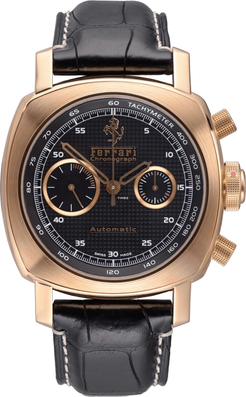 Panerai,Ferrari 45mm,45mm,Pink Gold,Black,Automatic,Chronograph,46hours,FER00006